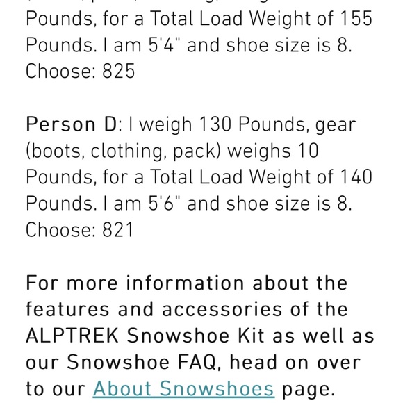 825 UNISEX Snowshoe Kit - Picture 11 of 12